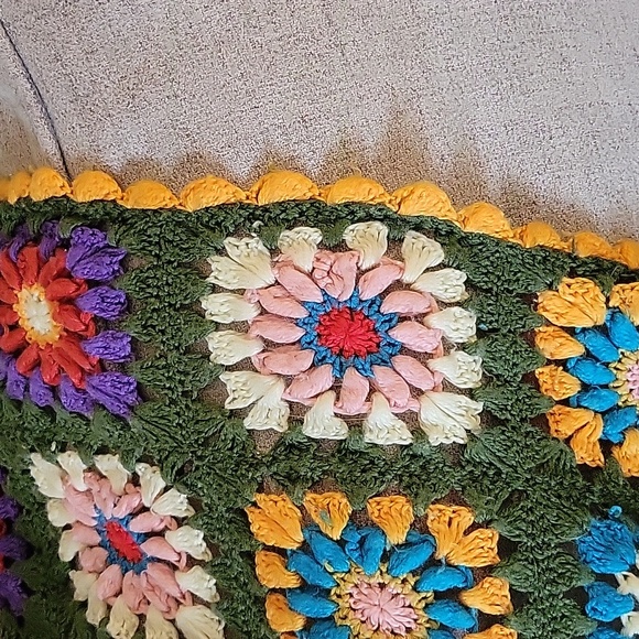 Crochet blanket vintage handmade - Picture 3 of 3